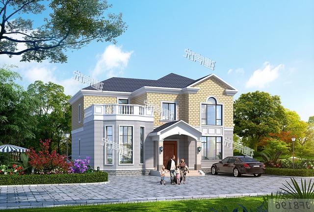 12x11.3米二層農村別墅設計圖，室內布局溫馨舒適，造價25萬。