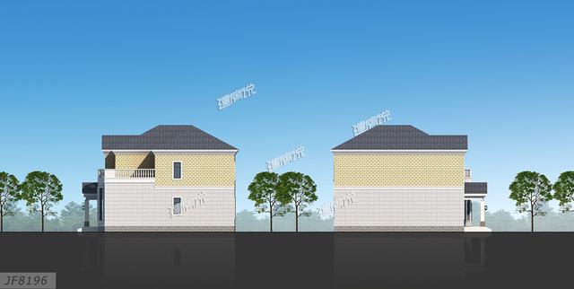 12x11.3米二層農村別墅設計圖，室內布局溫馨舒適，造價25萬。