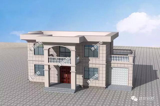 16×8米平頂二層農(nóng)村自建房，不僅外觀美，而且造價低，真的很實用。