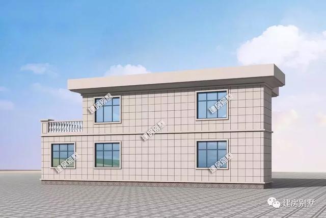 16×8米平頂二層農(nóng)村自建房，不僅外觀美，而且造價低，真的很實用。