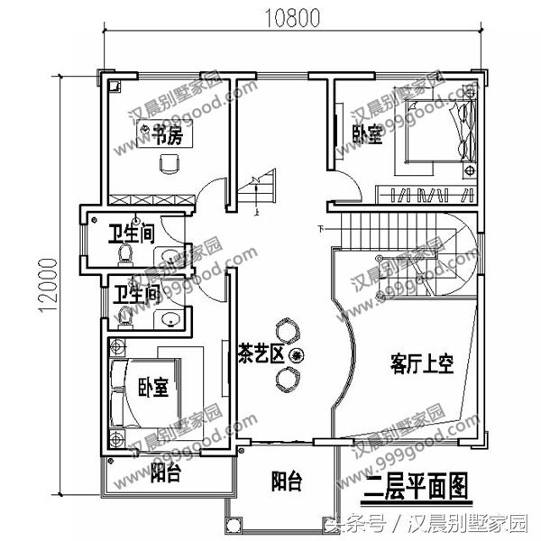 10.8X12米三層別墅設(shè)計圖，精致典雅，經(jīng)濟實用，造價30萬。
