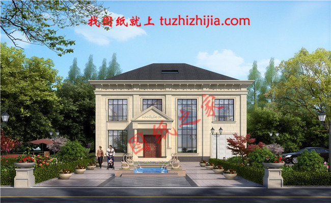 200平米左右二層樓房設計圖，外觀看著舒服、布局住著坦然