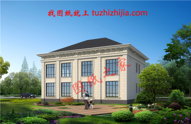 200平米左右二層樓房設計圖，外觀看著舒服、布局住著坦然