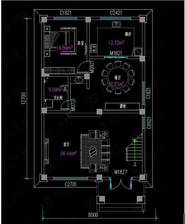 三棟8X12米四層農(nóng)村小戶型設(shè)計(jì)圖，適合家里人口多的居住，比城里別墅還好看！