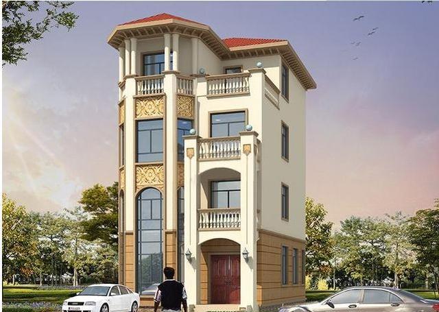 三棟8X12米四層農(nóng)村小戶型設(shè)計(jì)圖，適合家里人口多的居住，比城里別墅還好看！