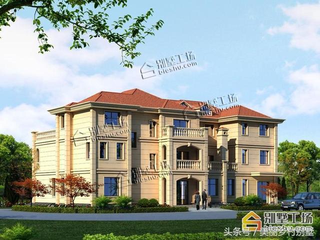 25.5X13.8米三層別墅設(shè)計(jì)圖，豪華大氣，土豪都喜歡這樣的。