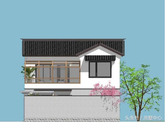 二層中式別墅設(shè)計(jì)圖，菜園陽(yáng)光房應(yīng)有盡有，造價(jià)27萬(wàn)，給父母養(yǎng)老必選的一套。