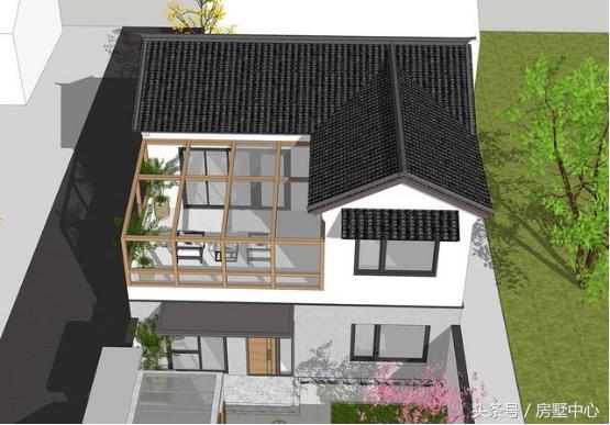 二層中式別墅設(shè)計(jì)圖，菜園陽(yáng)光房應(yīng)有盡有，造價(jià)27萬(wàn)，給父母養(yǎng)老必選的一套。