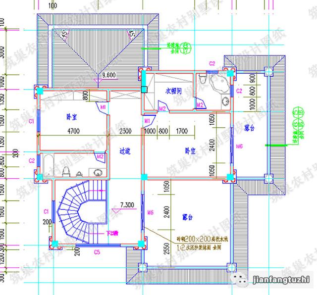16×18米三層農(nóng)村別墅設(shè)計(jì)圖，帶挑空客廳，高端大氣，造價(jià)50萬(wàn)。