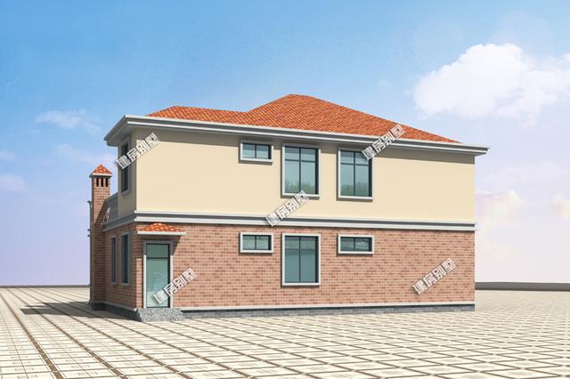 15.24x13.04米二層別墅設(shè)計(jì)圖，帶特大堂屋+獨(dú)立佛堂+土灶廚房，布局合理實(shí)用。