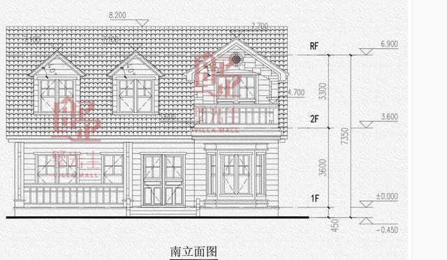 占地134平的田園風一層別墅設計圖，帶閣樓，造價23萬以內(nèi)。