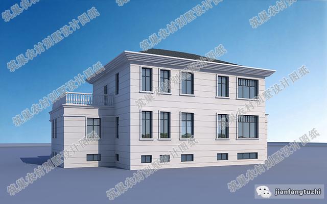 21米x11米二層別墅設(shè)計(jì)圖，帶地下室，造價(jià)60萬。