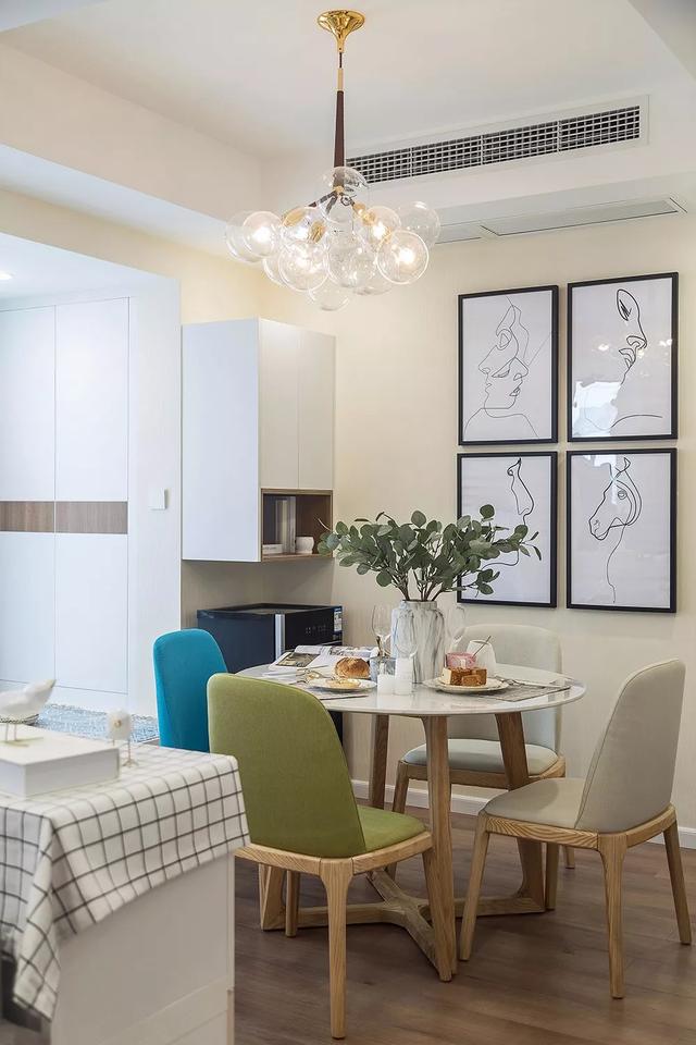 北歐風裝修56平單身公寓，溫馨浪漫。