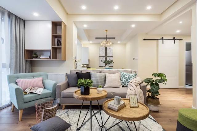 北歐風裝修56平單身公寓，溫馨浪漫。