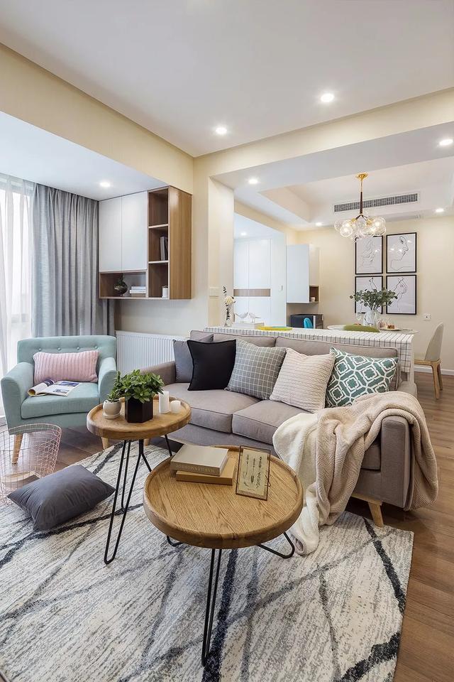 北歐風裝修56平單身公寓，溫馨浪漫。