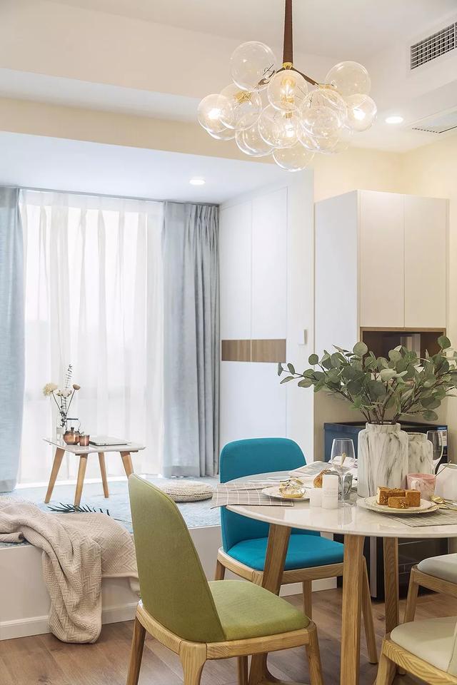 北歐風裝修56平單身公寓，溫馨浪漫。