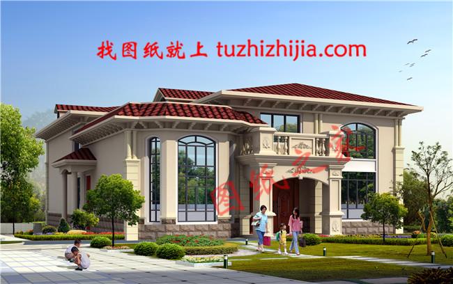 小開間大進(jìn)深的二層別墅設(shè)計(jì)圖紙，建在農(nóng)村就是一道風(fēng)景