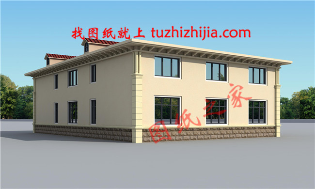 小開間大進(jìn)深的二層別墅設(shè)計(jì)圖紙，建在農(nóng)村就是一道風(fēng)景