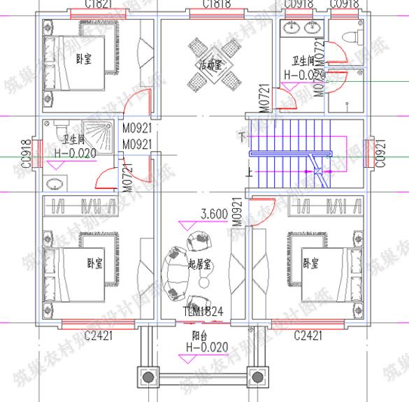 11×10米三層別墅設(shè)計(jì)圖，帶涼亭+落地窗，外觀簡(jiǎn)單大氣，造價(jià)30萬(wàn)。
