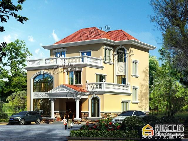 兩款造價35萬三層農(nóng)村別墅設(shè)計圖，帶挑空客廳+車庫，你不打算來一套嗎？