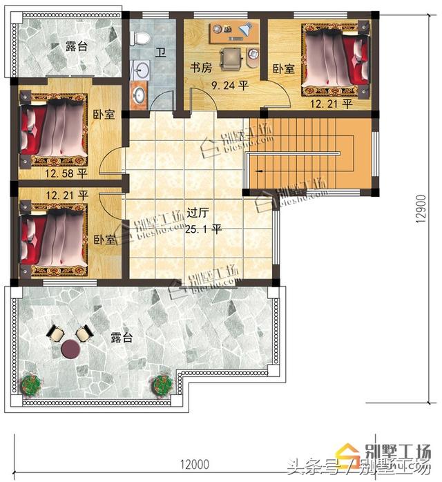 兩款造價35萬三層農(nóng)村別墅設(shè)計圖，帶挑空客廳+車庫，你不打算來一套嗎？