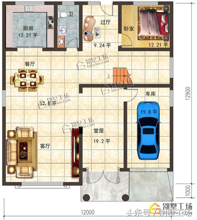 兩款造價35萬三層農(nóng)村別墅設(shè)計圖，帶挑空客廳+車庫，你不打算來一套嗎？