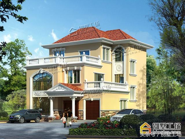 兩款造價35萬三層農(nóng)村別墅設(shè)計圖，帶挑空客廳+車庫，你不打算來一套嗎？