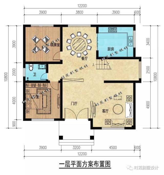 6室3廳兩層新中式別墅設計圖，帶大露臺+書房，很適合農(nóng)村自建。
