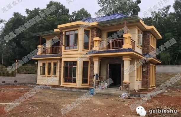 2024受歡迎的30萬以內二層歐式自建房，客廳挑空款+平層款，造價25萬！