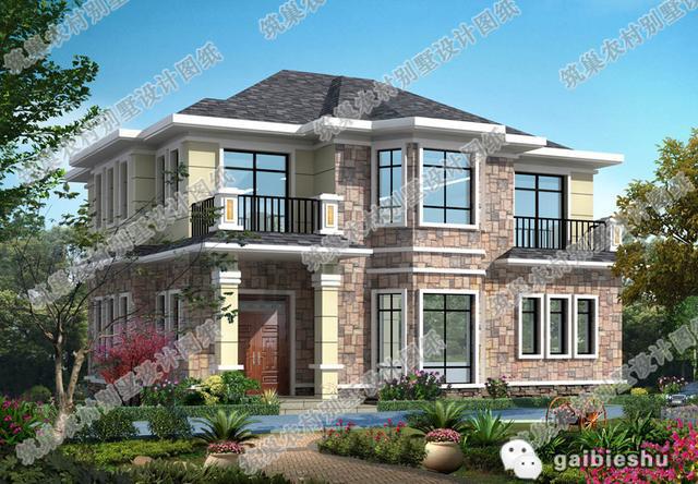 2024受歡迎的30萬以內二層歐式自建房，客廳挑空款+平層款，造價25萬！