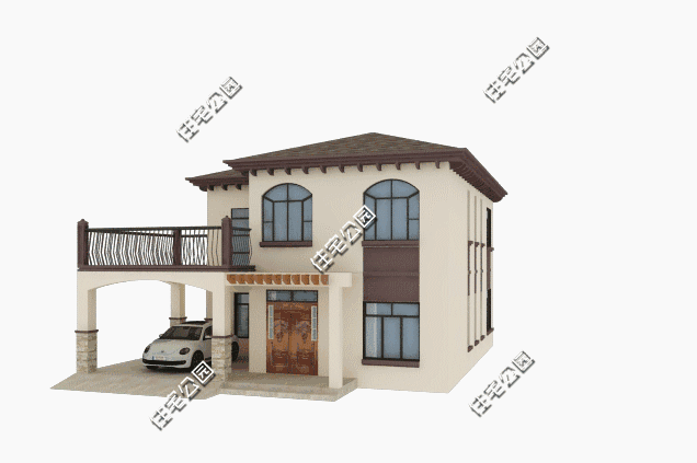 占地132平方米的農(nóng)村二層別墅設計圖，經(jīng)典大氣。