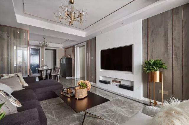 120平三居室美式風(fēng)格裝修，效果很不錯。