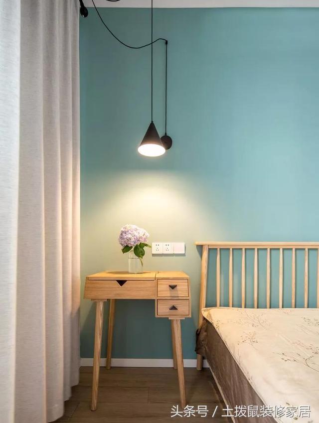 132㎡婚房北歐+日式混搭風(fēng)裝修，高顏值，臥室的配色特特別美。