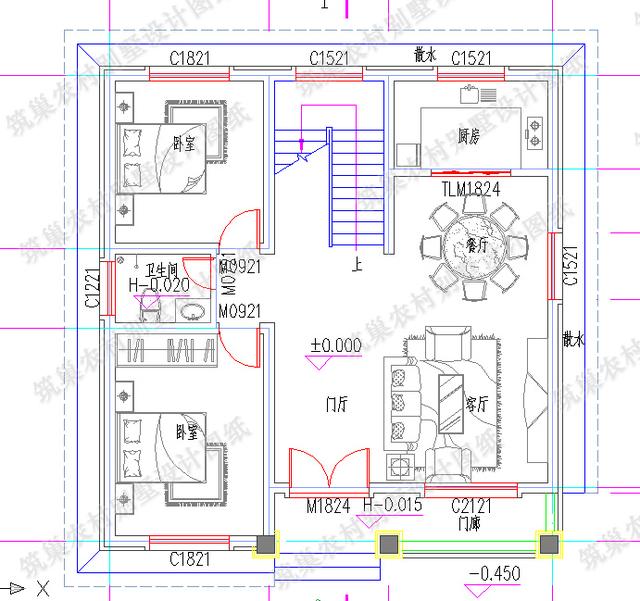 10×11米二層自建房，別致優(yōu)雅，2種配色效果圖，你更喜歡那一款呢？