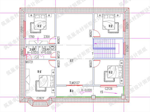13×11米二層精美農(nóng)村自建房，精簡大方，造價(jià)30萬以內(nèi)。