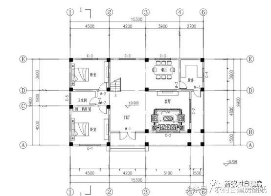 占地133平方米的二層小別墅設(shè)計圖，外觀樸素大方，造價劃算不到25萬。