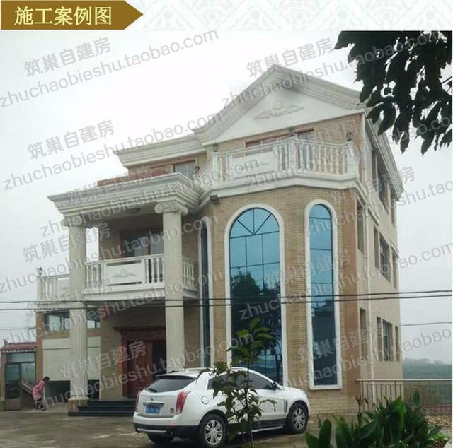 13×15米三層歐式別墅設計圖，戶型獨特漂亮而精致，造價35萬。