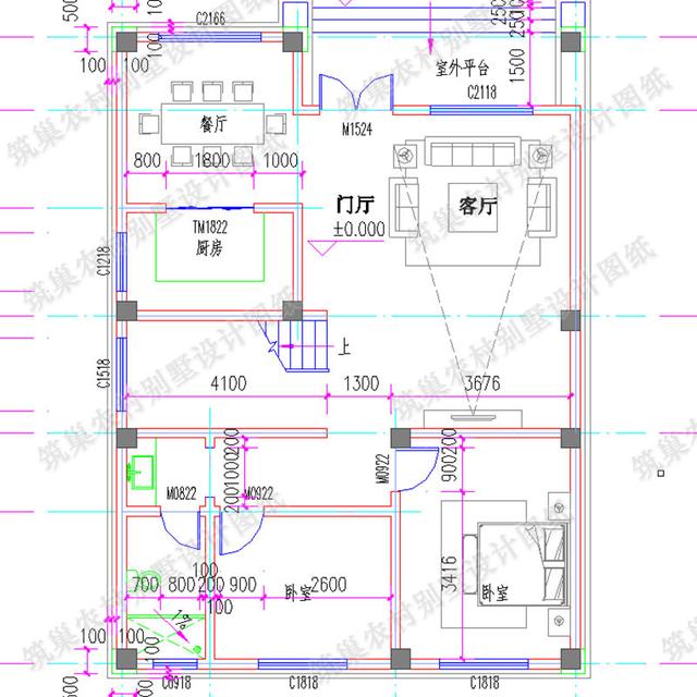 9×13米四層農(nóng)村自建房，帶露臺(tái)花園，外觀清新淡雅，造價(jià)40萬(wàn)。