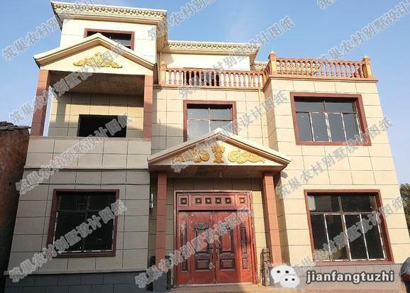 11.5米×10.1米三層農(nóng)村自建房，戶型簡約大氣，帶有堂屋+烤火間+套間