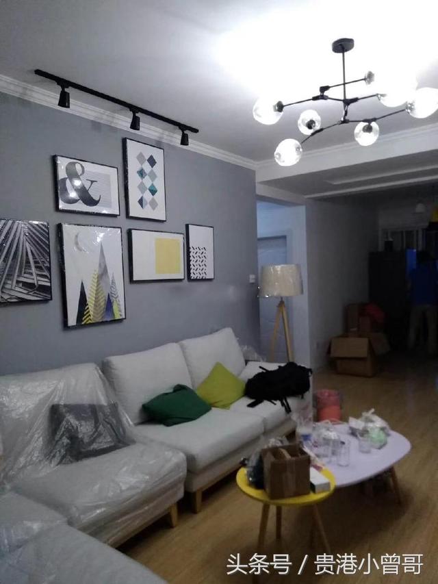 新房92㎡三房?jī)蓮d北歐風(fēng)裝修，電視墻太實(shí)用。