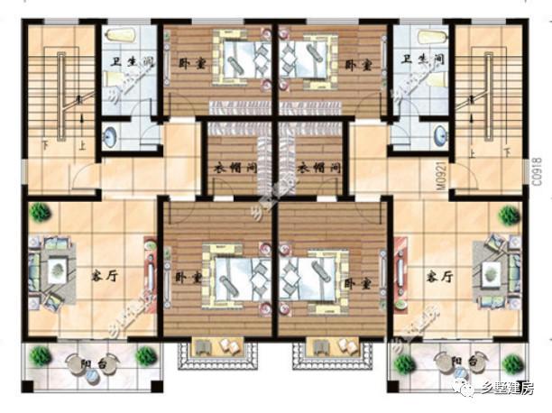 兩棟三層兄弟雙拼別墅設(shè)計(jì)圖，不僅高端大氣關(guān)鍵還省錢(qián)。