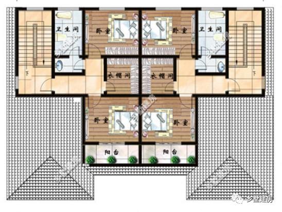 兩棟三層兄弟雙拼別墅設(shè)計(jì)圖，不僅高端大氣關(guān)鍵還省錢(qián)。