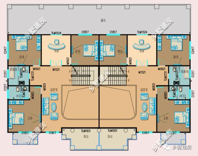 兩棟三層兄弟雙拼別墅設(shè)計(jì)圖，不僅高端大氣關(guān)鍵還省錢(qián)。