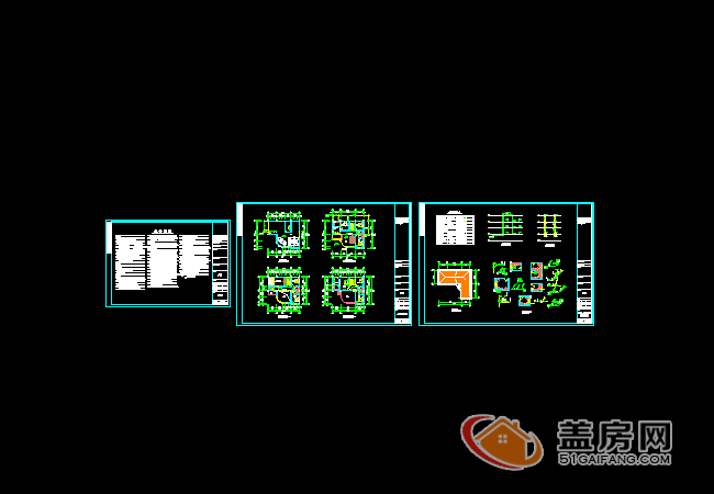 15x14三層半農(nóng)村別墅設(shè)計(jì)圖，帶地下室，漂亮大方。