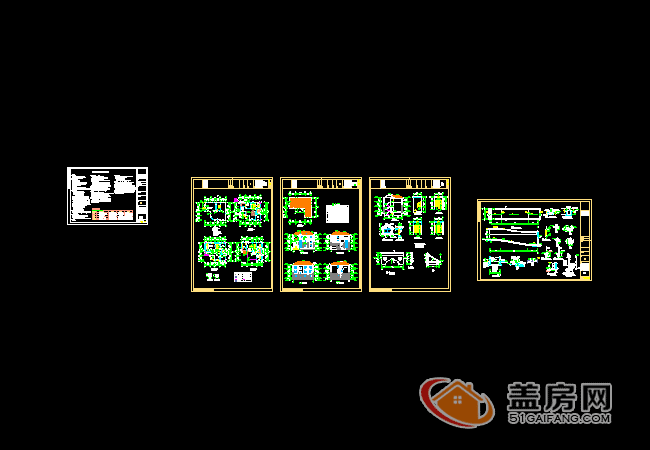 15x14三層半農(nóng)村別墅設(shè)計(jì)圖，帶地下室，漂亮大方。