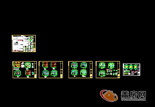 15x14三層半農(nóng)村別墅設(shè)計(jì)圖，帶地下室，漂亮大方。