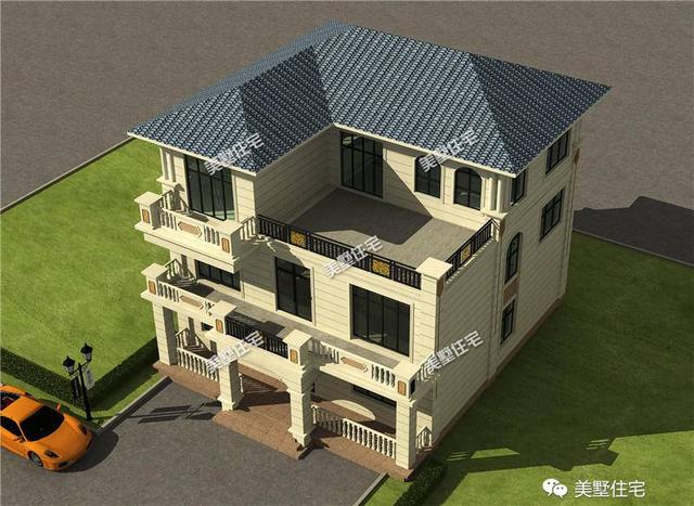 9室2廳三層歐式別墅自建房，美觀實(shí)用，經(jīng)典歐式別墅