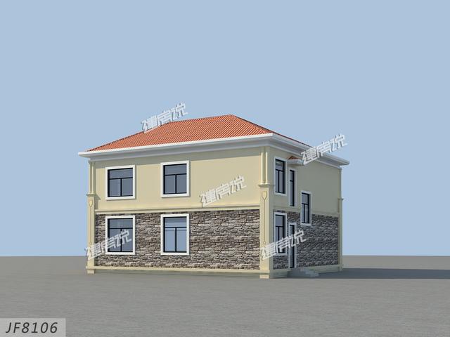 12x13米經(jīng)典二層別墅設(shè)計(jì)圖，外型精美，室內(nèi)布局也很贊，家家戶戶都能建。