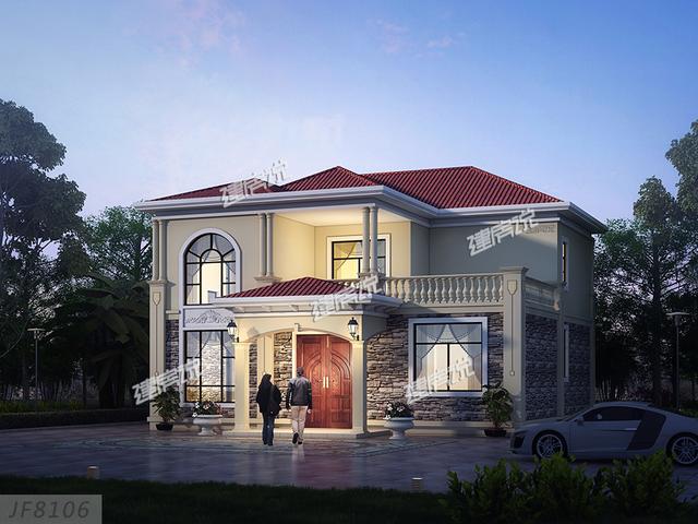 12x13米經(jīng)典二層別墅設(shè)計(jì)圖，外型精美，室內(nèi)布局也很贊，家家戶戶都能建。