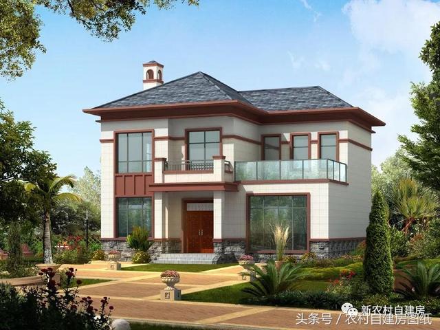 兩款都是帶柴火灶的農(nóng)村別墅設(shè)計(jì)圖，一層和二層你選擇哪個(gè)？